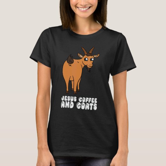 Jesus Coffee And Goats T-shirt (Voorkant)