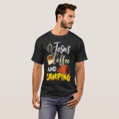 Jesus Coffee & Camping  Great Christian Camping Ca T-shirt (Voorkant volledig)