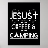 Jesus Coffee en Camping Poster (Voorkant)