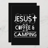 Jesus Coffee en Camping Save The Date (Voorkant / Achterkant)