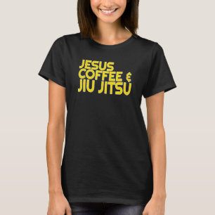 Jesus Coffee Jiu jitsu voor Christelijke krijgskun T-shirt
