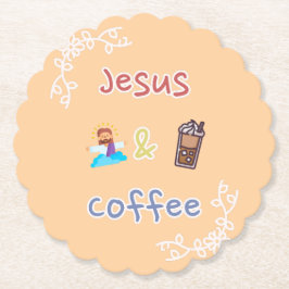 Jesus + Coffee Kartonnen Onderzetters