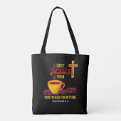 Jesus Coffee Lover Draagtas (Achterkant)