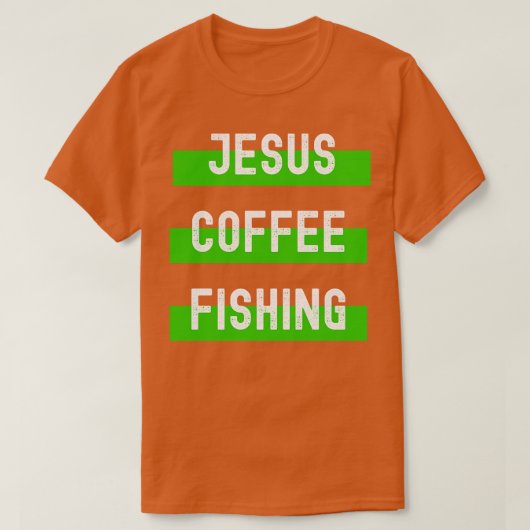 Jesus Coffee Vissen T-shirt (Design voorkant)