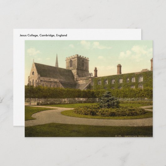 Jesus College, Cambridge, Engeland Briefkaart (Voorkant / Achterkant)
