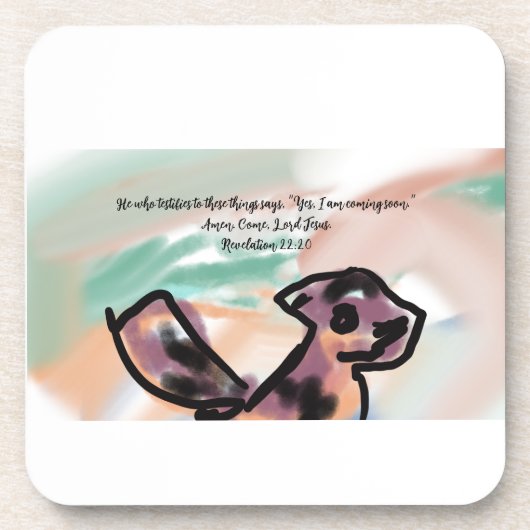 jesus coming bier onderzetter (Voorkant)