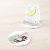 jesus coming  zandsteen onderzetter (Zijkant)