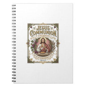 Jesus Communie Jezus Communie Christelijk Geloof V Notitieboek