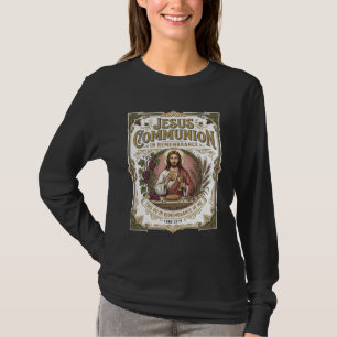Jesus Communie Jezus Communie Christelijk Geloof V T-shirt
