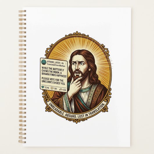 Jésus Confus Traduction Automatique Échoue Humour (Devant)