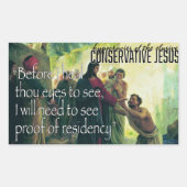 Jésus conservateur sur les Stickers de Résidence E (Devant)