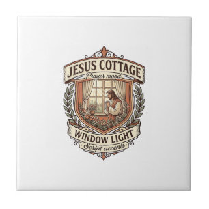 Jesus Cottage Raam Licht Jesus Cottage Raam Licht Tegeltje