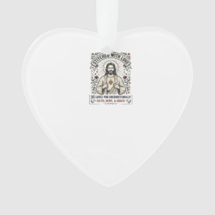 Jésus Couture Tricotage Chemise Graphique Chrétien