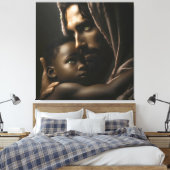 Jesus Cradling Child Canvas Afbeelding 2 Afdruk (Insitu (Slaapkamer))