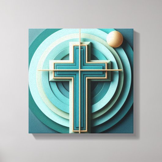 Jesus Cross Canvas Afdruk (Voorkant)