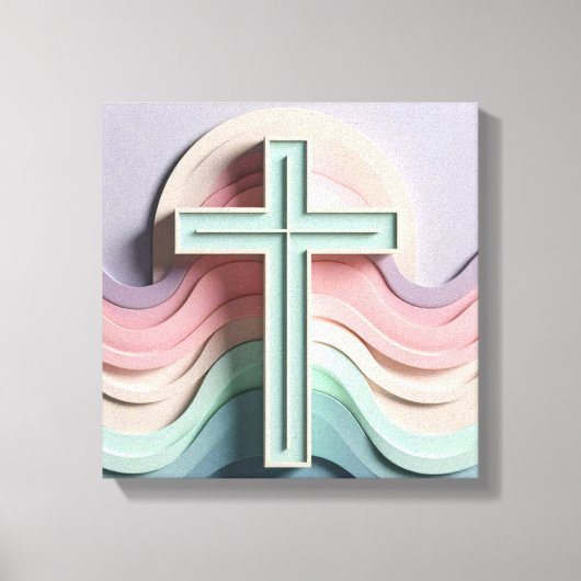 Jesus Cross Canvas Afdruk (Voorkant)