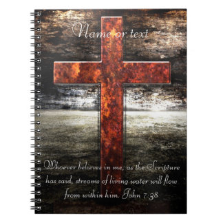 Jesus Cross met bijbelschrift Notitieboek