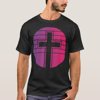 Jesus Cross Retro Style  T-shirt