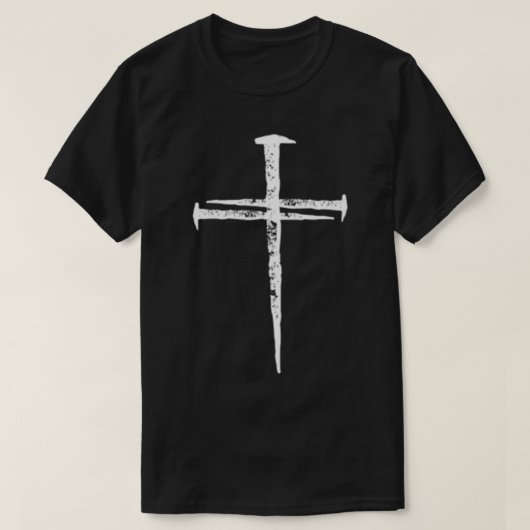 Jesus Cross Three Nails Christelijk  Long Sle T-shirt (Design voorkant)