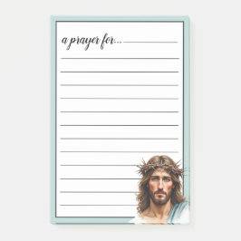 Jesus Crown of Thorns Portrait War Room Prayer Post-it® Notes