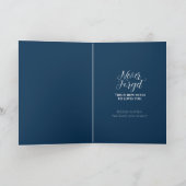 Jesus Crucified Blessed Easter Card Blue Kaart (Binnen)