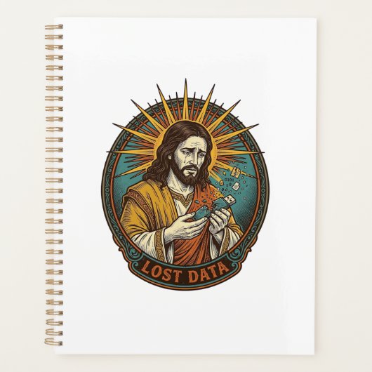 Jesus Crushed USB Flash Drive Lost Data Humor_1 Planner (Voorkant)