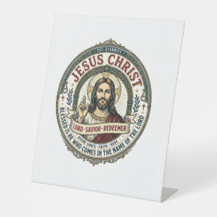 Jesus Dans Ballerina Studio Grafische T-shirt Chri Reclamebord Met Voetstuk