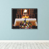 Jésus dans la toile enveloppée du Saint Sacrement (Insitu (Plancher de Bois))