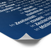 Jésus dans toute la Bible - affiche 18 x 24 (Coin)