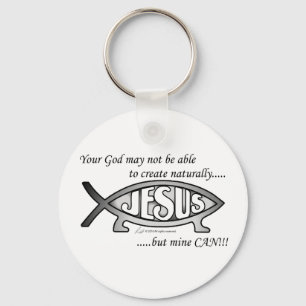 Jesus & Darwin Fish Sleutelhanger