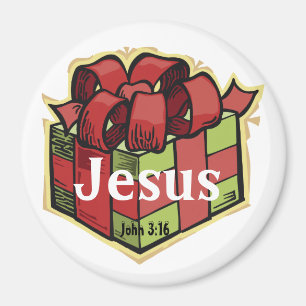 Jesus de Gift die bij het geven houdt past het aan Magneet