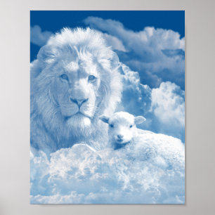 JESUS DE LAM EN JESUS DE LION POSTER