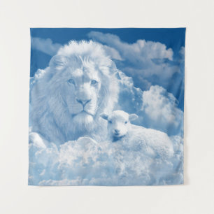 JESUS DE LAM EN JESUS DE LION WANDKLEED