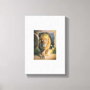 JESUS DE LION OF THE TRIBE OF JUDAH W/KEYS CANVAS AFDRUK