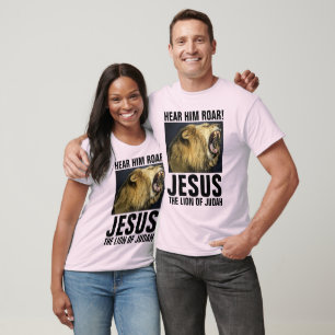 JESUS DE ROARING LION OF JUDAH, T-SHIRTS