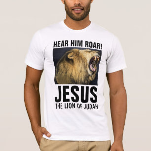 JESUS DE ROARING LION OF JUDAH, T-SHIRTS