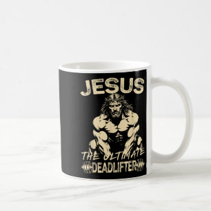 Jesus de ultieme deadlifter Christelijke Gym Pump Koffiemok