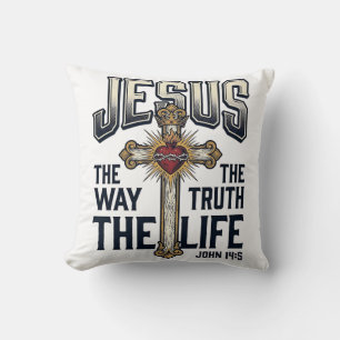 Jesus De Weg De Waarheid Het Leven Christelijk T-s Kussen