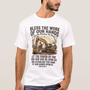 Jesus Dieselmachinist Zware Apparatuur T-shirt Gel