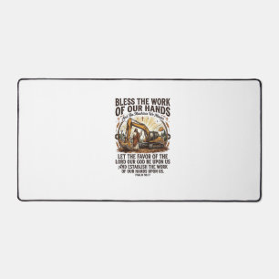 Jesus Dieselmachinist Zware Apparatuur T-shirt Gel Bureaumat