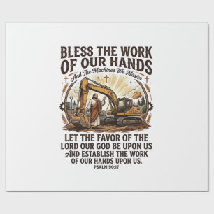 Jesus Dieselmachinist Zware Apparatuur T-shirt Gel Cadeaupapier