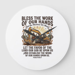 Jesus Dieselmachinist Zware Apparatuur T-shirt Gel Grote Klok