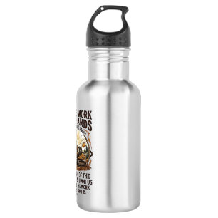 Jesus Dieselmachinist Zware Apparatuur T-shirt Gel Waterfles