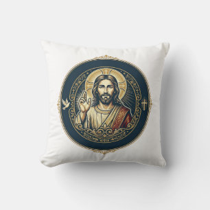 Jesus Digitale Kunstenaar iPad Kunst T-Shirt Inspi Kussen
