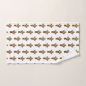 Jésus dimanche de Pâques croix fleurie (Serviette à main)