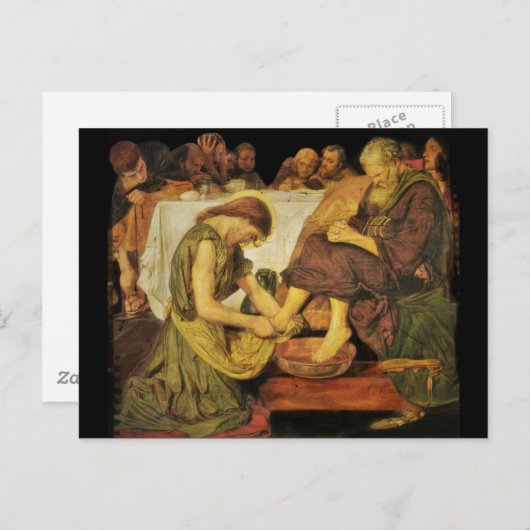 Jesus Disciple's Feet Briefkaart (Voorkant / Achterkant)