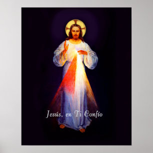 Jesus Divina Misericordia Poster espagnol