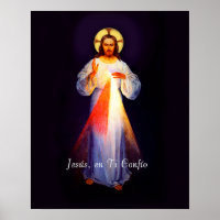 Jesus Divina Misericordia Poster Spaans