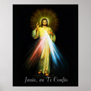 Jesus Divina Misericordia Poster Spaans - Espanol