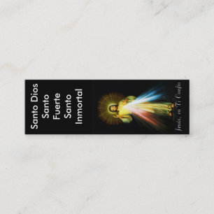 Jesus Divina Misericordia Santo Dios Tarjeta Mini Visitekaartje